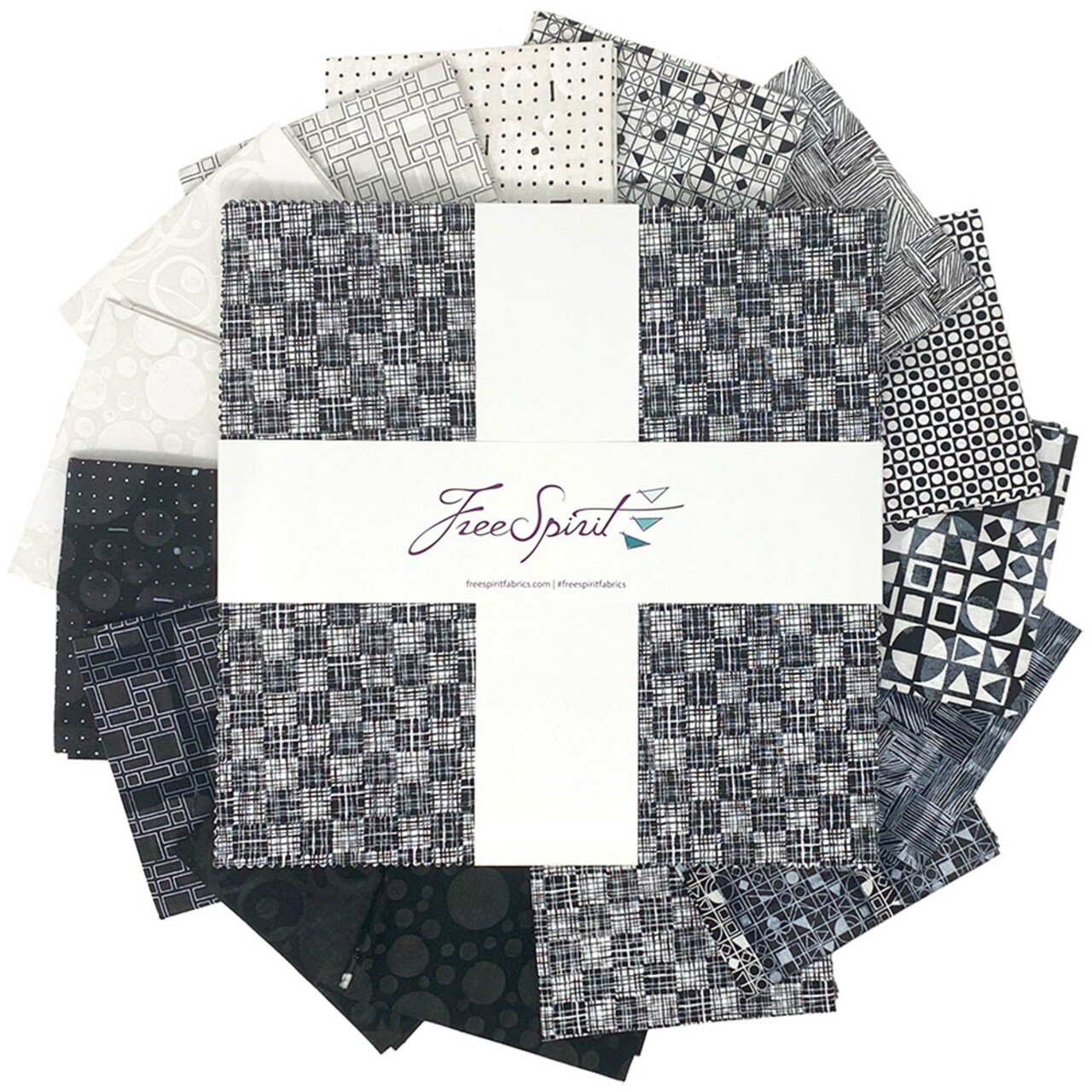 Black and White Musical 10" Square Pack (Layer Cake / 10" Charm) by Katie Pasquini Masopust for Free Spirit (FB610KP.BKWHTMUSIC)